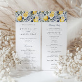 Wedding Ceremony-programma Kaart