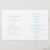 WEDDING CEREMONY PROGRAMMA mini gold confetti mini (Achterkant)