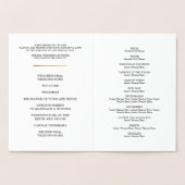 WEDDING CEREMONY PROGRAMMA stijlvol mini confetti  (Binnen)