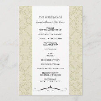 Wedding Ceremony-programma's Programma