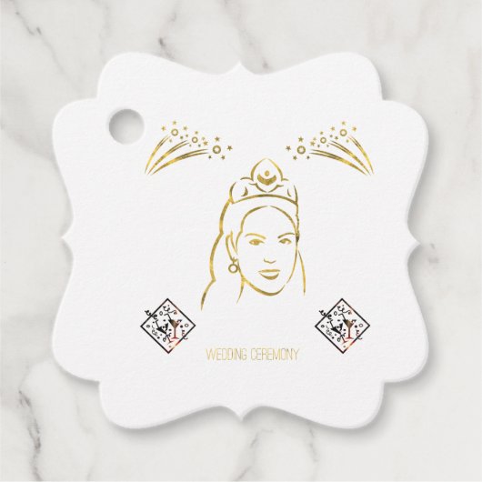 wedding ceremony style bedankjes labels (Voorkant)