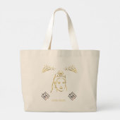 wedding ceremony style grote tote bag (Achterkant)