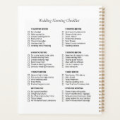Wedding Checklist Planner, Floral Elegant Wedding Planner (Achterkant)