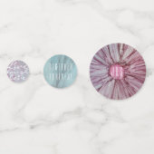 Wedding Confetti Turquoise en Lavenders (Achterkanten)