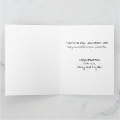 Wedding Congratulations Honeymoon Trip Snacks Card Kaart (Binnen)