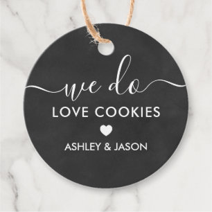 Wedding Cookie Favor, we houden van koekjes Bedankjes Labels
