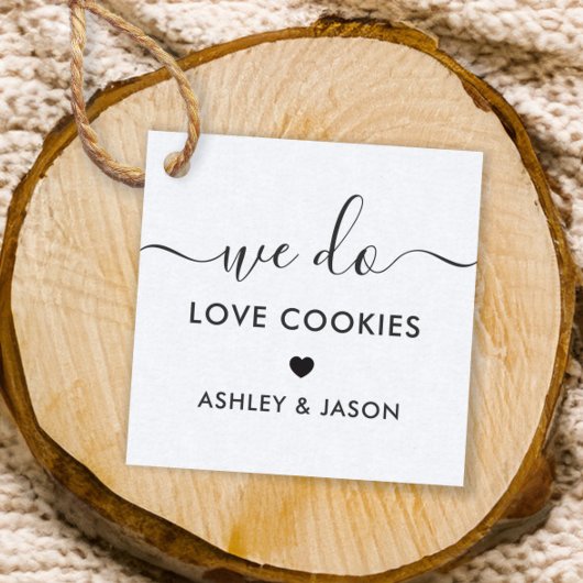 Wedding Cookie Favor, we houden van koekjes Bedankjes Labels