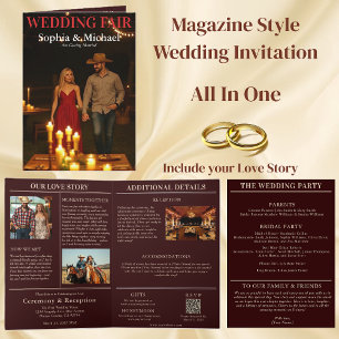 Wedding Country Magazine Hoesje Uitnodiging