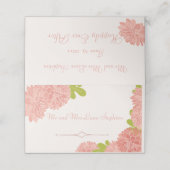 Wedding Couple Pink Dahlia (Buitenkant ongevouwen)