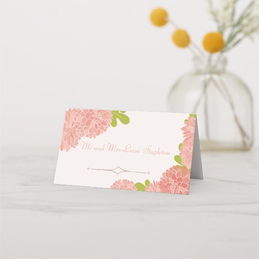 Wedding Couple Pink Dahlia (Voorkant)