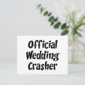 Wedding Crasher Briefkaart (Staand voorkant)