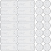 Wedding Crest Individuele naam adres en zegels Sticker (Voorkant)