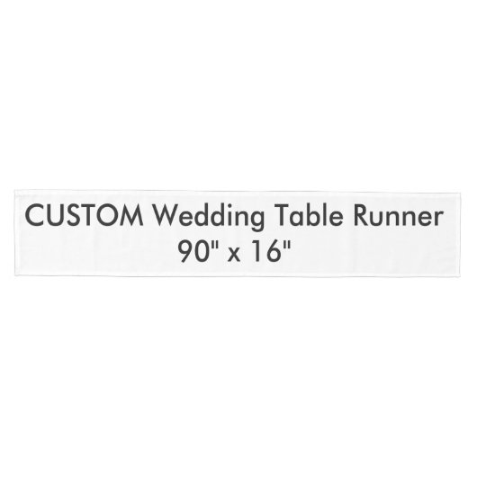 Wedding Custom Table Runner 90" x 16" Medium Tafelloper (Horizontaal)
