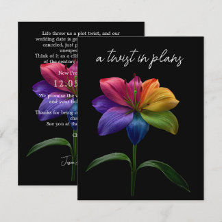 Wedding Date CHANGE Enclosure Card Informatiekaartje