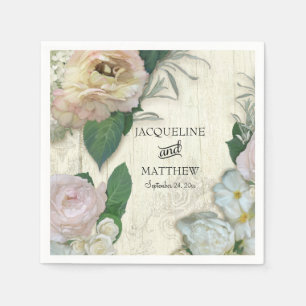 Wedding Decor Modern   Floral Rustic Servet