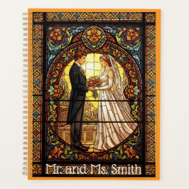 Wedding Design in Traditional Stained Glass Planner