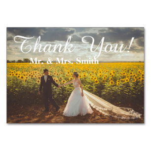 Wedding design kaart Dank u