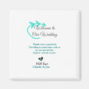 Wedding Destination Celebration welkom reizen Magneet