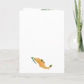 Wedding Destination Passport Mexico Map Waterverf (Achterkant)