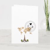 Wedding Destination Passport Paris France Eiffel (Achterkant)