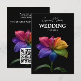 🌈 Wedding Details QR code  Informatiekaartje