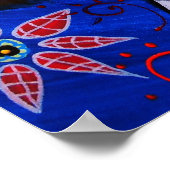 Wedding Dia de los Muertos Couple Poster (Hoek)