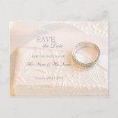 Wedding Diamonds Ring Save the Date Uitnodiging (Voorkant)