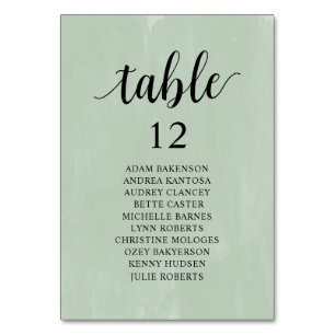 Wedding Dinner, Greenery Seating Chart Kaart