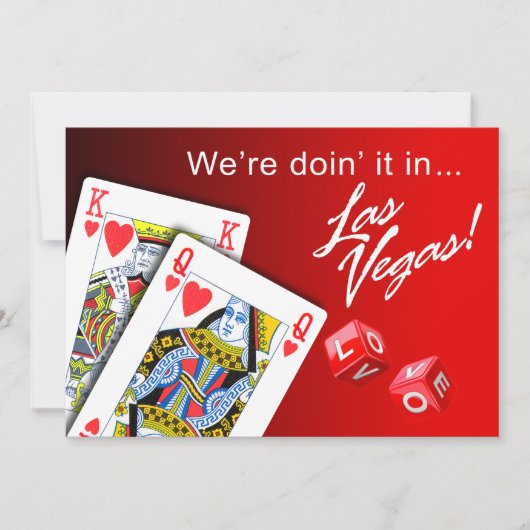 Wedding - Doen in Las Vegas red Kaart (Voorkant)