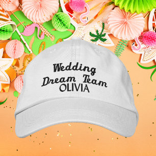 Wedding Dream Team, Bruid, Bachelorette Gepersonal Geborduurde Pet