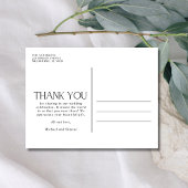 Wedding Drie Fotocollage Dank u Briefkaart