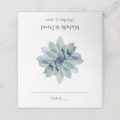 Wedding Elegant Greenery Floral Succulent (Buitenkant ongevouwen)