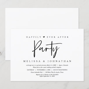 Wedding Elopement, gelukkig ooit na feest Kaart