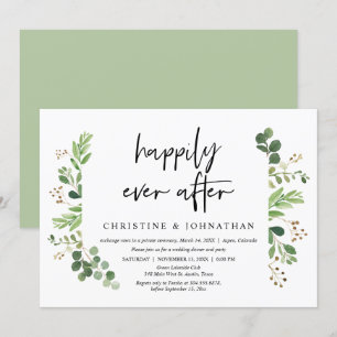 Wedding Elopement, gelukkig ooit na het eten Kaart