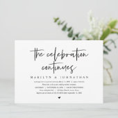 Wedding Elopement, moderne viering gaat door Kaart (Staand voorkant)