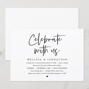 Wedding Elopement Party, vieren met ons Kaart