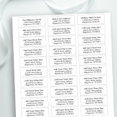 Wedding en evenement 30 gastAdresetiketten Sticker