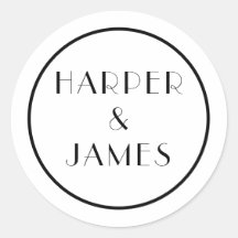 Wedding Envelope-zegel in een Parijse stijl