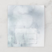 Wedding Escort | Silver Blue Winter Wonderland (Buitenkant ongevouwen)