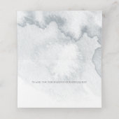 Wedding Escort | Silver Blue Winter Wonderland (Binnenkant ongevouwen)