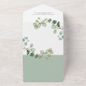 Wedding Eucalyptus botanical invitation elegant (Dehors)