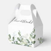 Wedding Eucalyptus Greenery Monogram Bedankdoosjes (Achterkant)