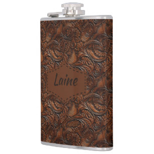 Wedding Faux Tooled Leather Look Heupfles