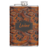 Wedding Faux Tooled Leather Look Heupfles (Voorkant)