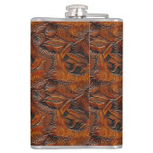 Wedding Faux Tooled Leather Look Heupfles (Achterkant)