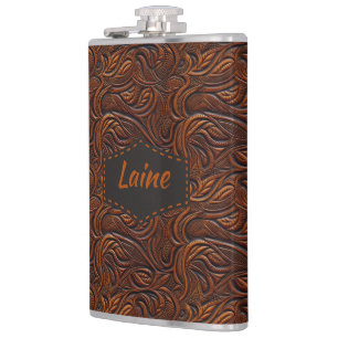 Wedding Faux Tooled Leather Look Heupfles