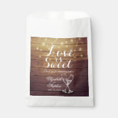 Wedding Favor Trets Bags Champagne Glasses Wood Bedankzakje (Voorkant)