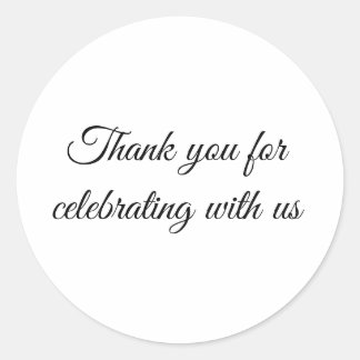 Wedding favour sticker