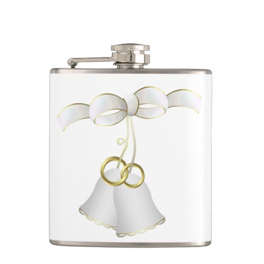 Wedding Flask, 6 oz. Heupfles (Voorkant)