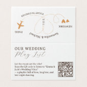 Wedding Flight Travel QR Code Playlist (Outside Unfolded)